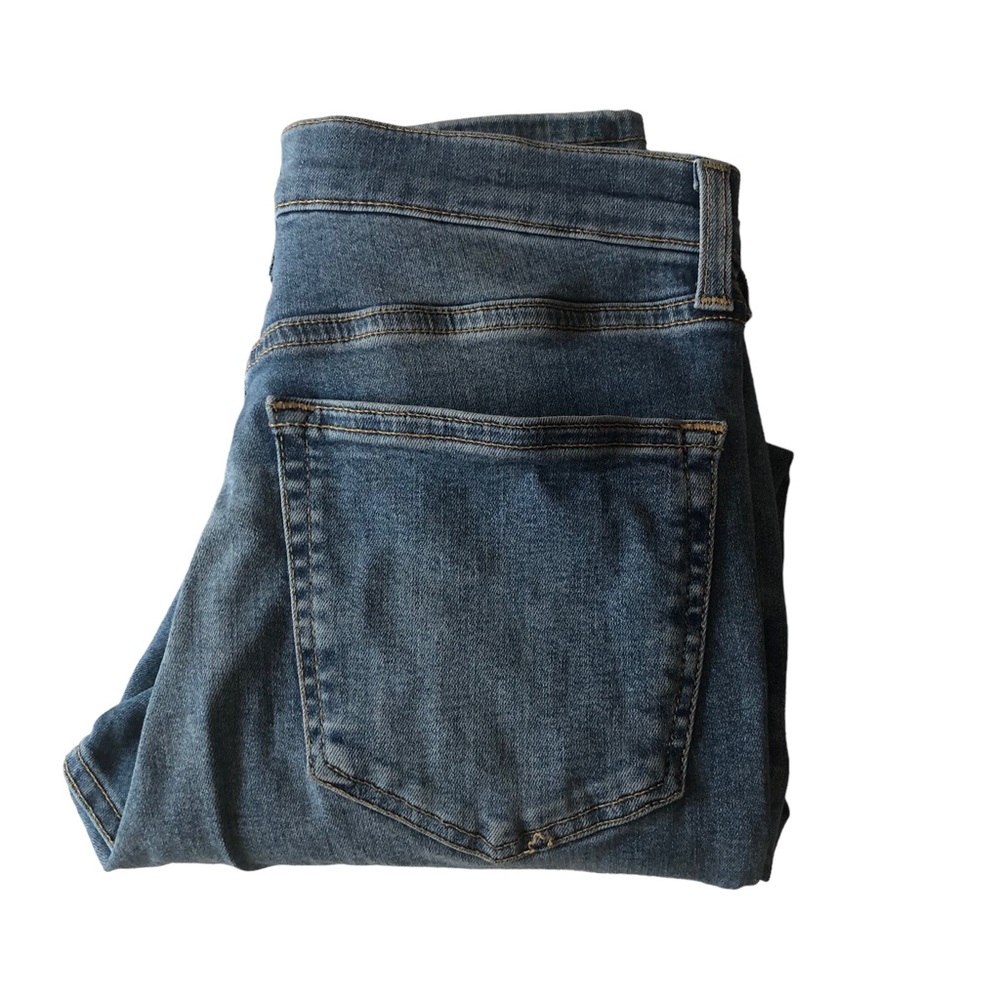 Topshop Moto Jamie Mid Rise Stretch Distressed Skinny Jeans